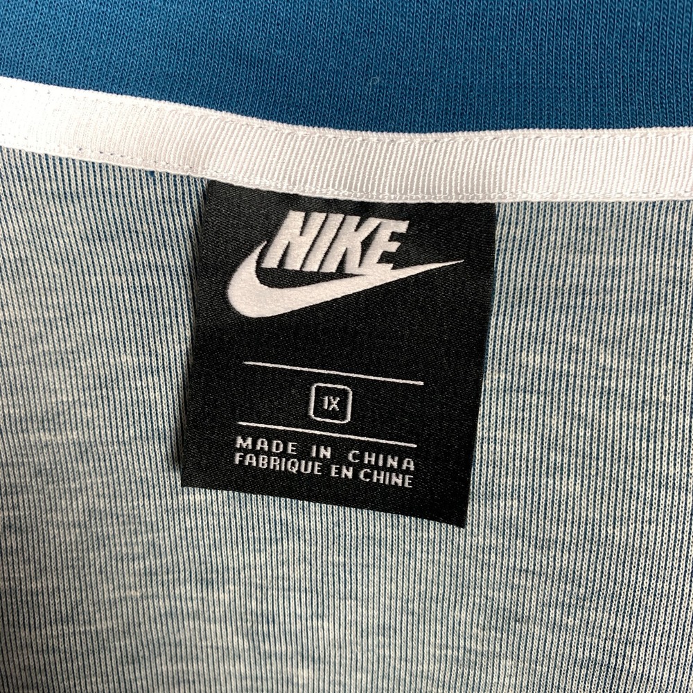 Nike Tech Fleece Hoodie Women's 1X Blue Force Cape Asymmetrical Zip AQ9427-474 - Picture 3 of 12